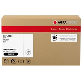 AgfaPhoto Toner Laser équivalent HP CF259X - 59X - 10000 Pages - Noir (pour HP LJ Pro M404X) - 39 x 14 x 23.7