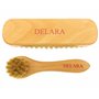 DELARA Une Petite Brosse à Chaussures et Une Petite Brosse à Cirage en Poils naturels
