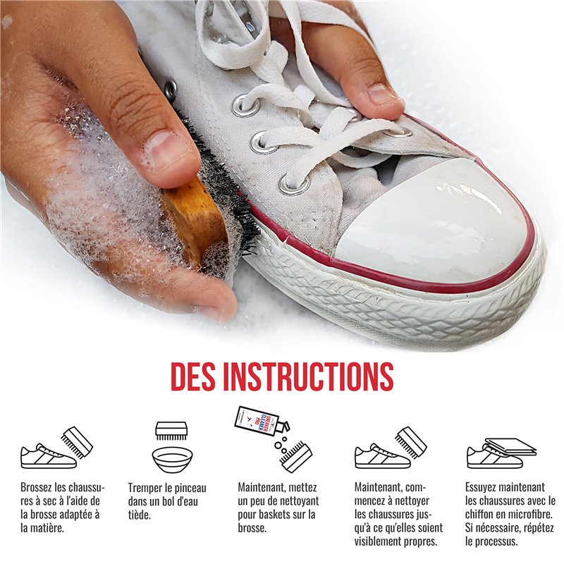Image secondaire de Nettoyeur de baskets Pro | Entretien et nettoyage professionnel | Lave-chaussures cuir et simili cuir | Sneaker Cleaner Pro URBA