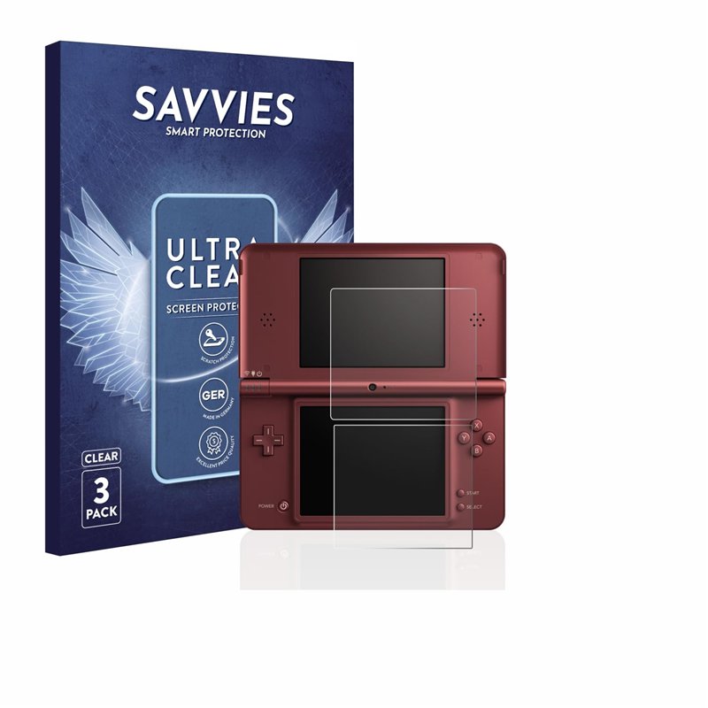 savvies Protection Ecran pour Nintendo DSi XL (6 Pièces) - Film Protection Ultra Clair