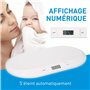 Grundig Pèse Bébés - Balance de Precision à 10 Gr - Pese Personne Max 20 Kg - Pese Bebe Fonction de Tarage - Balance Bebe Electr