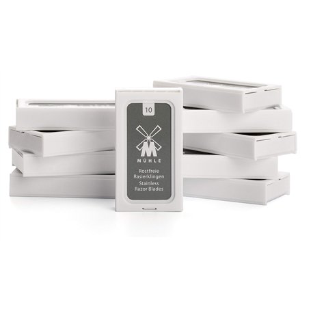 Mühle - Pack de 10 lames à raser de MÜHLE pour rasoirs traditionnels de sécurité