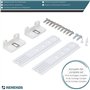 Kenekos - Kit de montage de porte UNIVERSEL adapté à LIEBHERR 9086322 Miele 1878720 1878730 Smeg 015730361 Réfrigérateur encastr