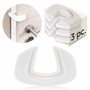 Coona - Bloque Porte Bébé Anti Pince Doigt (3 Pièces) - Cale-Porte Securite Enfant en Plastique