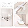 Coona - Bloque Porte Bébé Anti Pince Doigt (3 Pièces) - Cale-Porte Securite Enfant en Plastique, Protection Bebe Maison Résistan