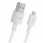 Huawei Câble de données / câble de charge - Micro USB - Gris/blanc - Compatible avec les téléphones portables Huawei avec port m