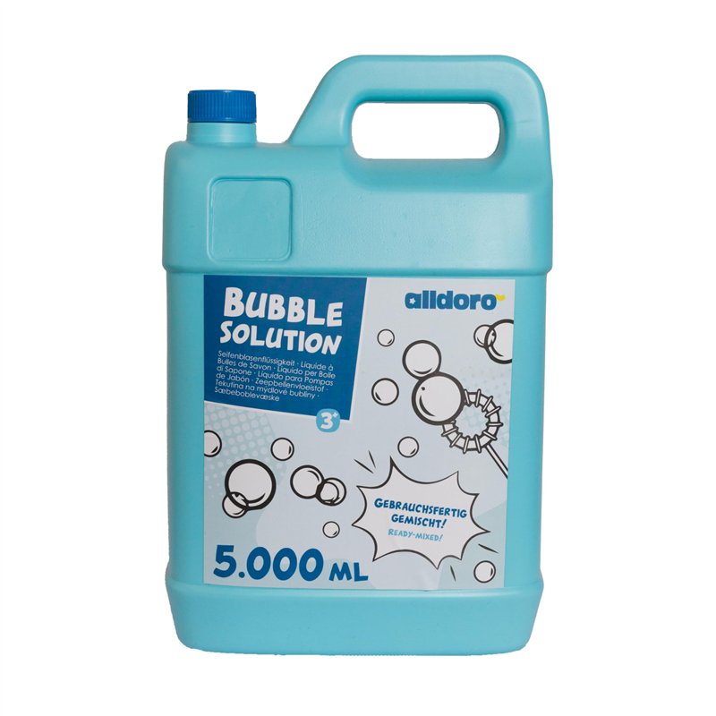 alldoro 60658 Bubble Fun Liquide pour Bulles de Savon en bidon de 5000 ML, Eau savonneuse en réserve de 5 litres XXL, bidon de R