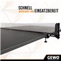 GEWO CS Outdoor Filet de ping-Pong - Filet de Tennis de Table résistant aux intempéries pour l'extérieur - Supports de Filet Rob