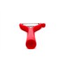 TUPPERWARE 30930 Économe, éplucheur universel rouge - D119 - lame plate, lame à dents