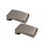 Shenky - Boucles de ceinture de qualité - mat - 4 cm de large - lot de 2