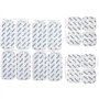 16 électrodes axion | Patchs 10x5 cm et 5x5 cm pour électrostimulateur TENS et/ou EMS réutilisables et autocollants avec connexi