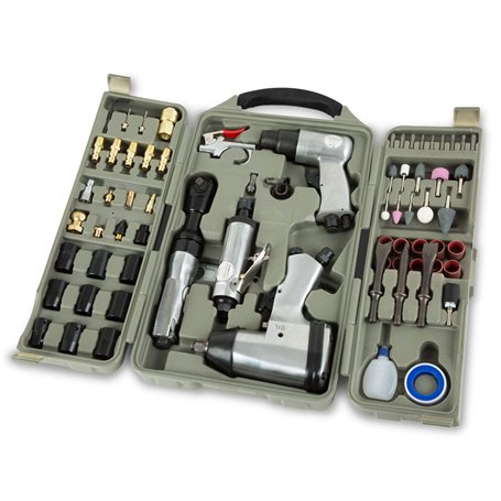 EBERTH Kit d'outils pneumatiques 71 pièces avec clé à chocs 1/2"