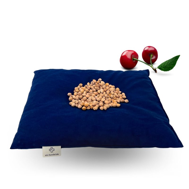 Image secondaire de Coussin garni de noyaux de cerises Bouillotte de grand format 25 x 30 cm Taille XXL Fabriqué en Allemagne et certification Oeko-