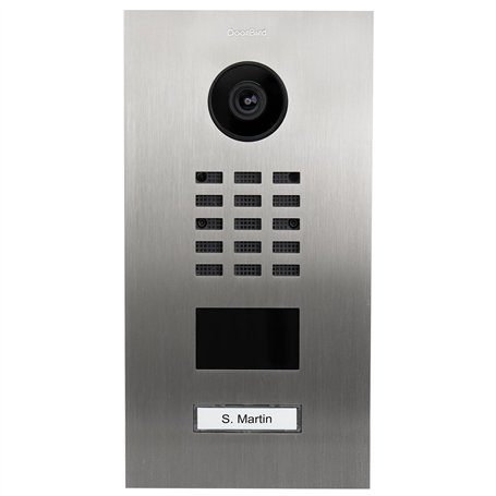 Interphone Vidéo IP WiFi D2101V V2 - Portier Vidéo 1 Sonnette Lecteur Badge RFID - Contrôle l'Accès à Votre Domicile pour Plusie