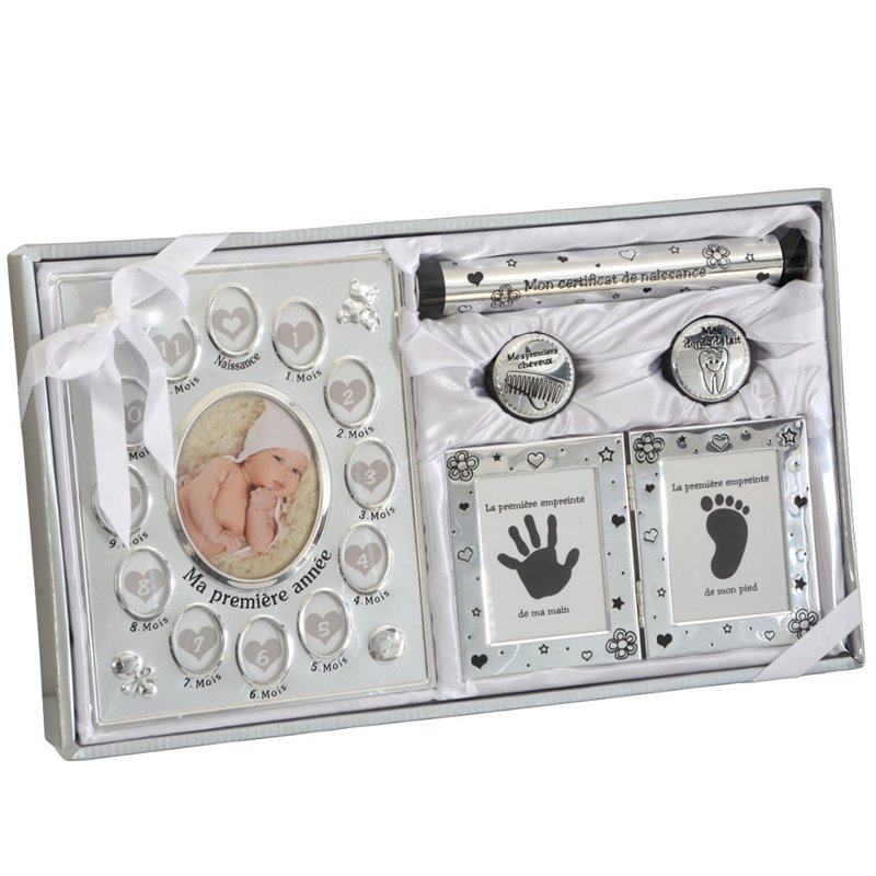 Cadeau de naissance et de baptême pour garçons & filles Coffret certificat de naissance