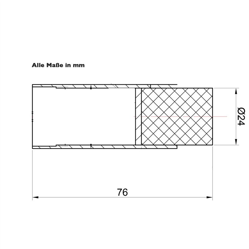Image secondaire de Stoppwerk Butoir de porte mural en acier inoxydable - Butoir de porte avec matériel de fixation et butée en caoutchouc - Ø 2,7 c