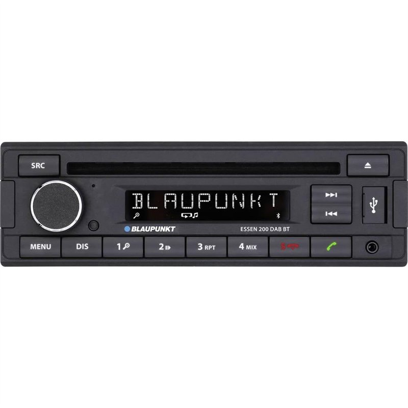 BLAUPUNKT Essen 200 Dab BT - Bluetooth 1-DIN Radio MIT CD Dab et USB | Autoradio