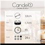 Candelo Lot de 24 bougies parfumées Ambiance – Bougies parfumées Black Rose – Bougies chauffe-plat noires – Bougies chauffe-plat