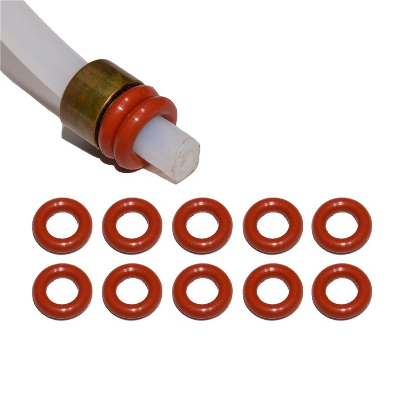 SW-K Lot de 10 joints pour tuyau d'arrosage 4 mm Convient pour Saeco Philips Siemens Bosch Krups Spider Gaggia Miele Solis König
