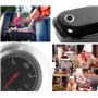 HOMETOOLS.EU® Thermomètre de barbecue en acier inoxydable résistant à la température, Ø 7,5 cm, 10 °C à 400 °C