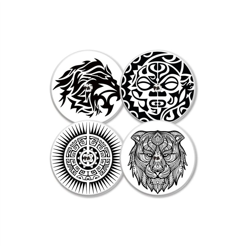 MySweetStitch - 4x Stickers pour capteur Freestyle Libre 1 & 2, Wild avec trou d'aération, Fabriqué en Allemagne