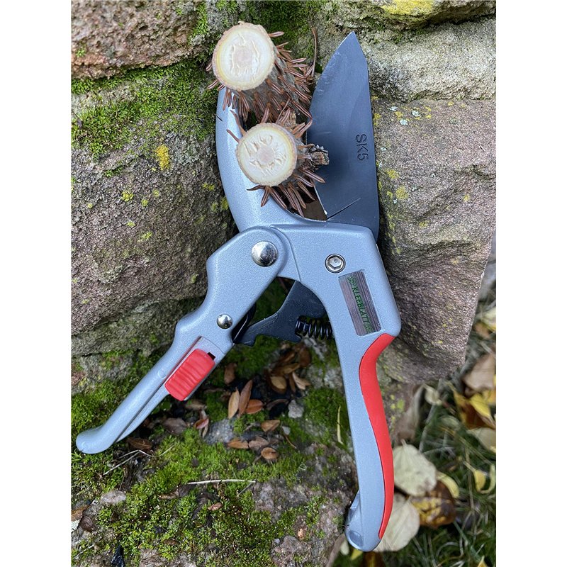 Image secondaire de Sécateur trèfle GbR - Sécateur rotatif jusqu'à 60 % d'économie d'énergie - Manche ergonomique pour droitiers et gauchers - Coupe