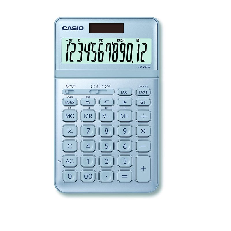 Casio - Calculatrice de Bureau JW-200SC-BU