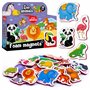 Little World 27 Magnet Frigo - Aimant Educatif - Aimant pour Tableau Enfant - Animaux Magnetique