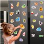 Little World 27 Magnet Frigo - Aimant Educatif - Aimant pour Tableau Enfant - Animaux Magnetique