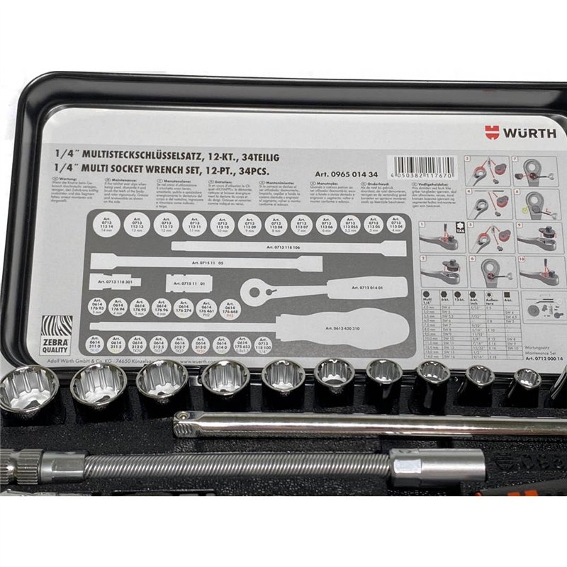 Image secondaire de Würth Clé à douille 1/4 