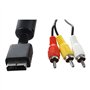 SODIAL(R) 1.5M Cable Audio video AV RCA Pour Sony PS2 + PS3 Playstation Sony TV