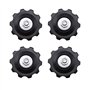OTOTEC Lot de 4 poulies de roue jockey 10T universelles pour dérailleur 5/6/7/8 vitesses avec couvercle anti-poussière et boulon