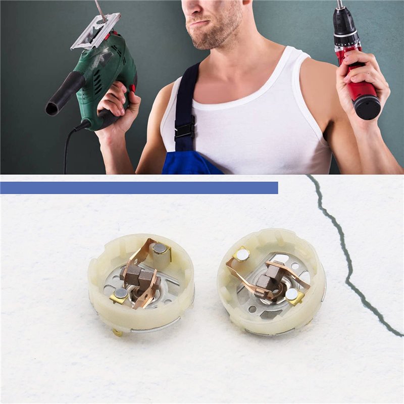 Image secondaire de EMSea 2x Moteur RS550 Porte-balais de Charbon et 4x Balais de Charbon Compatible avec BOSCH Compatible avec MAKITA Compatible av