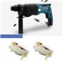 EMSea 2x Moteur RS550 Porte-balais de Charbon et 4x Balais de Charbon Compatible avec BOSCH Compatible avec MAKITA Compatible av