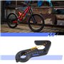 YINETTECH 2pcs VTT Vélo Arrière Engrenage Mech Dérailleur Crochet Cintre Noir Aluminium Tailhook Décrochage Cadre Adaptateur pou