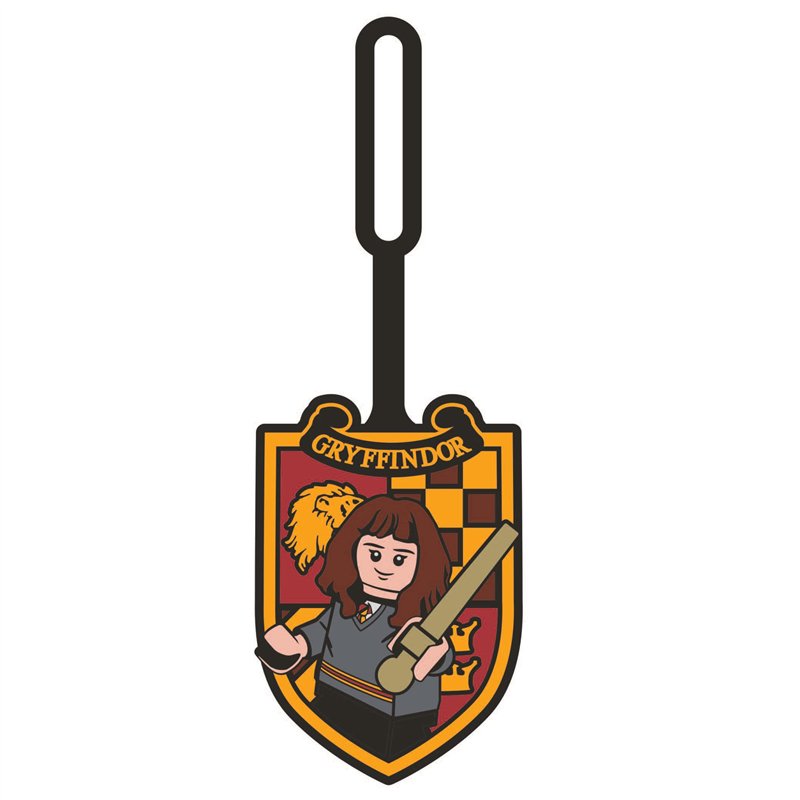 Lego 53252 Étiquette de bagage en silicone Harry Potter Hermione Granger pour voyage, valise, sac à dos, sac de plage d'été, éti