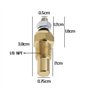 eMagTech Capteur 1/8 NPT Huile Eau Température Unité Émetteur jauge électrique 0 °C ~ 150 °C en Métal