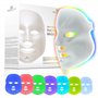 Masque de visage Luminothérapie 7 couleurs par Project E Beauty | Routine de Soins du Visage Anti-âge |Raffermissement de la Pea