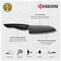 Kyocera ZK-160 BK EU Shin-Grand Santoku 16 cm-Manche Noir Lame ZK-160 BK-BK EU