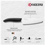 Kyocera KB-RD BK 4KN FK EU Set de couteaux en céramique avec couteau universel, couteau Santoku et bloc rond pour 8 couteaux, la