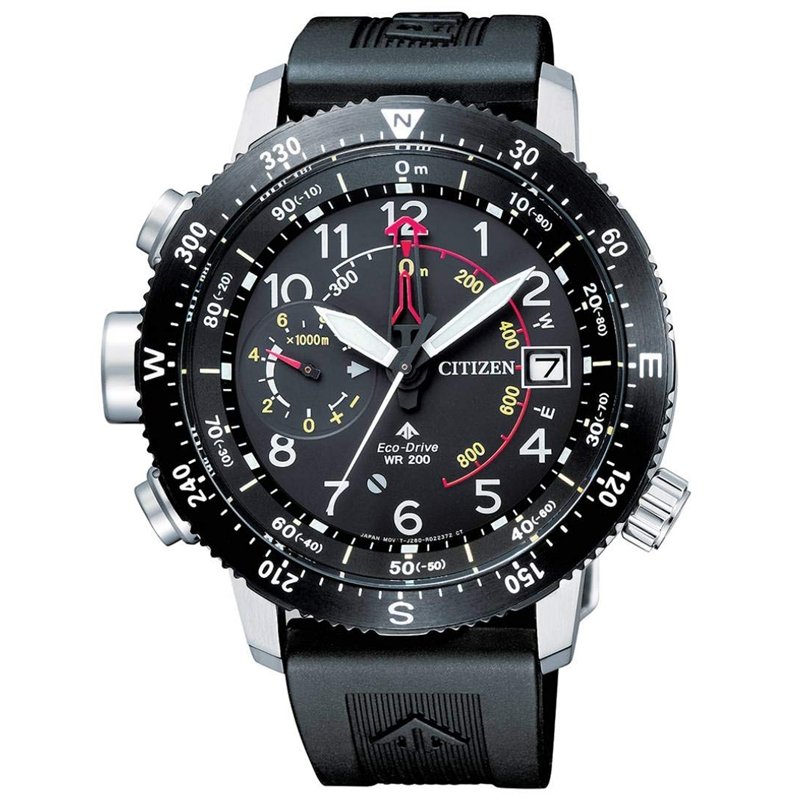 Citizen Homme Analogique Energie Solaire Montre avec Bracelet en PU BN4044-15E