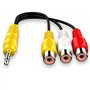 CABLEPELADO Câble 3 x RCA Femelle Vers 3