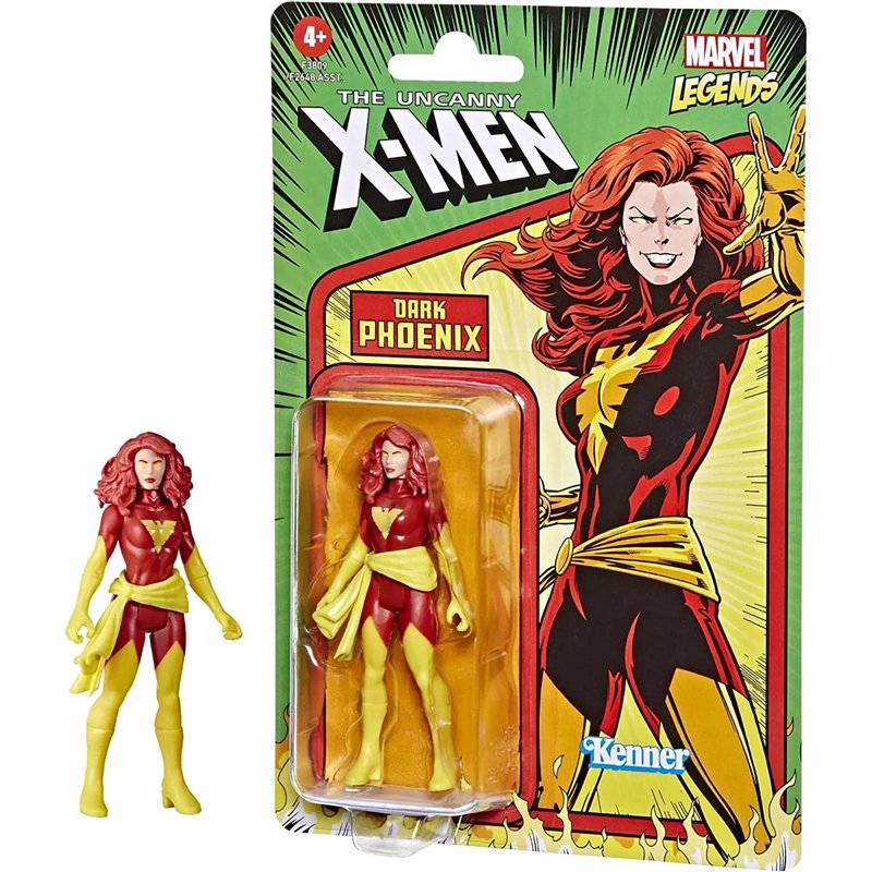 Image secondaire de Marvel Hasbro Legends Series Retro 375 Collection, Figurine Dark Phoenix de 9,5 cm F3809 Multicolore