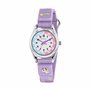 Tikkers Filles Analogique Quartz Montre avec Bracelet en Tissu TK0148