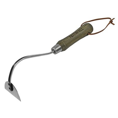 Faithfull Tools FAIPRESHONIO Prestige Binette à oignons en acier inoxydable avec manche en frêne Bleu 11 x 38 x 11 cm