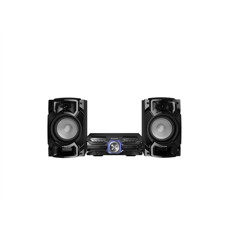 Panasonic Mini chaîne HiFi SC-AKX320E-K I 450W Caisson de basses 16cm Rythmique D.Bass Egaliseur automatique Bluetooth CD + Radi
