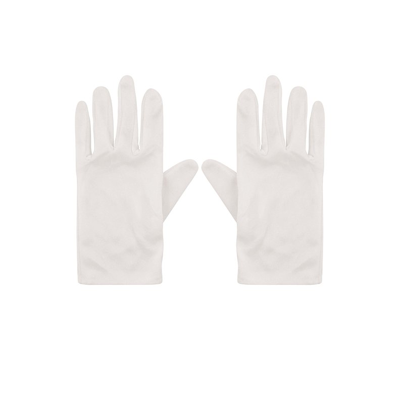 Henbrandt Gants Blancs Enfant I Accessoire pour Deguisement Magicien Souris Plombier Clown