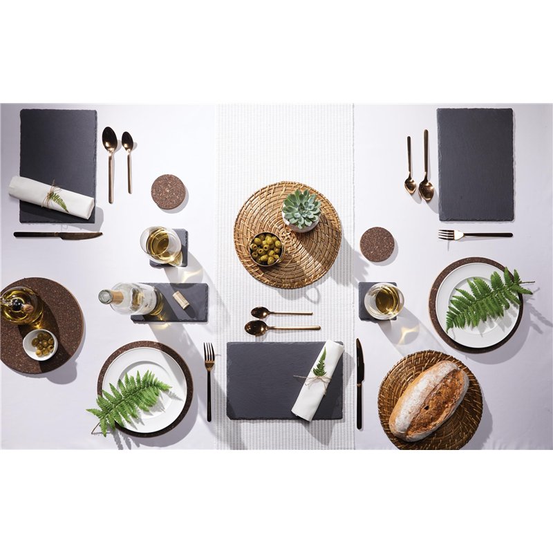 Image secondaire de Artesà Set de table en bambou et rotin, marron, 28 cm, lot de 2