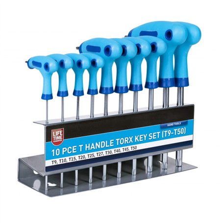 Blue Spot Tools 12184 Lot de 10 clés Torx avec poignée en T (T9-T50)