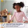 HUGGIES DryNites - 4 paquets de 7 alèses - alèses absorbantes jetables - 12h de protection - adaptées aux enfants de tout âge - 